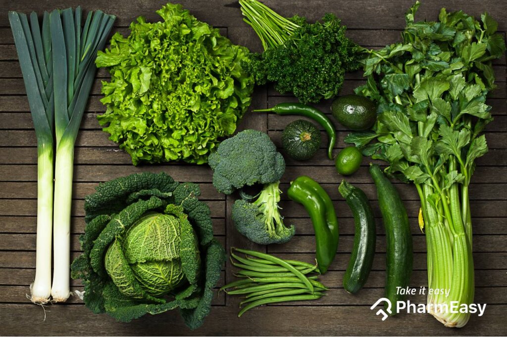 Iron rich - Green leafy vegetables