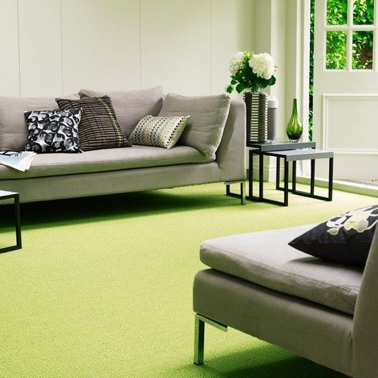 Green Living Room - Flooring