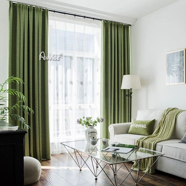 Green Living room - Curtains