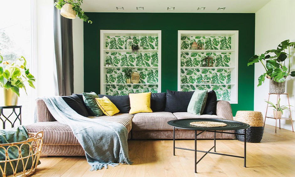 Green Living room - textures