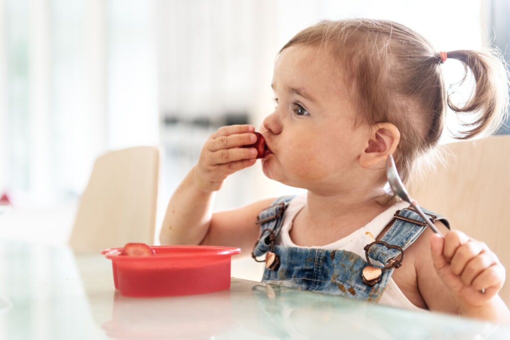 Overcome fussy eating - give child small portions